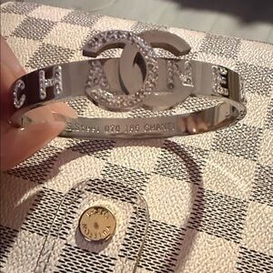 Silver Logo Bangle